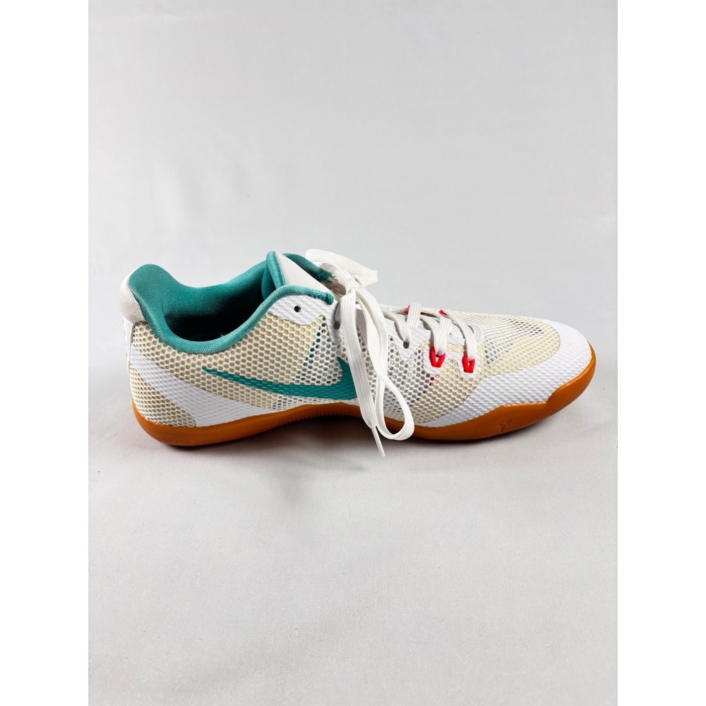 Nike Kobe Mentality 2 White Hyper Turquoise Gum Sole 836183-103 Mens 10.5